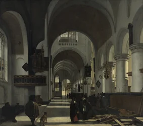 Interiøret i en kirke
